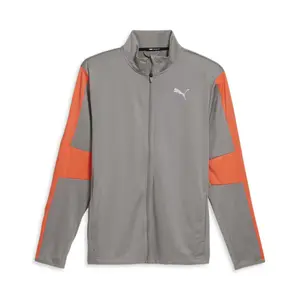 PUMA Mens Blaster Jacket Athletic Outerwear Casual Full Zip Moisture Wicking - Grey