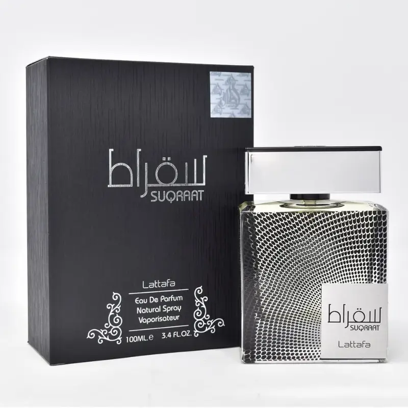 Lattafa Suqraat Men's Eau de Parfum Spray, 3.4 fl oz Fresh Summer Fragrance Blend, Long-Lasting EDP