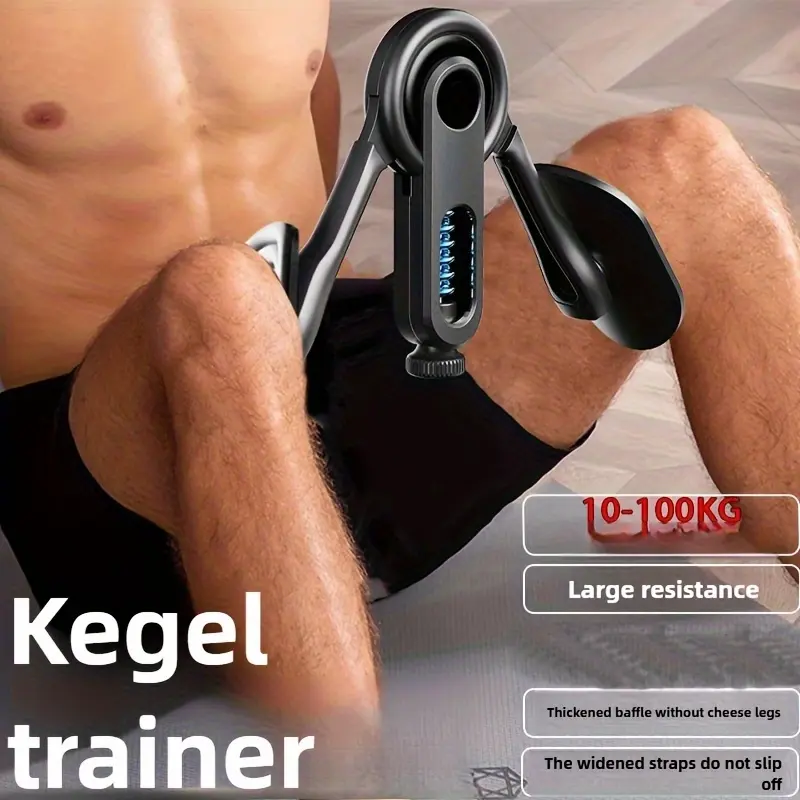 PC Kegel Trainer - Leg and Pelvic Floor Muscle Trainer with Non Slip Grip, Suitable for Core, Thigh, and Hip Training, Suitable for Gym, Home, Travel, Portable Ideal Male Female Fitness Accessory
