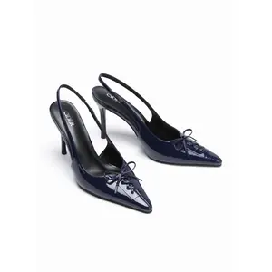 Cider BOWKNOT POINTED TOE SLINGBACK HEELS