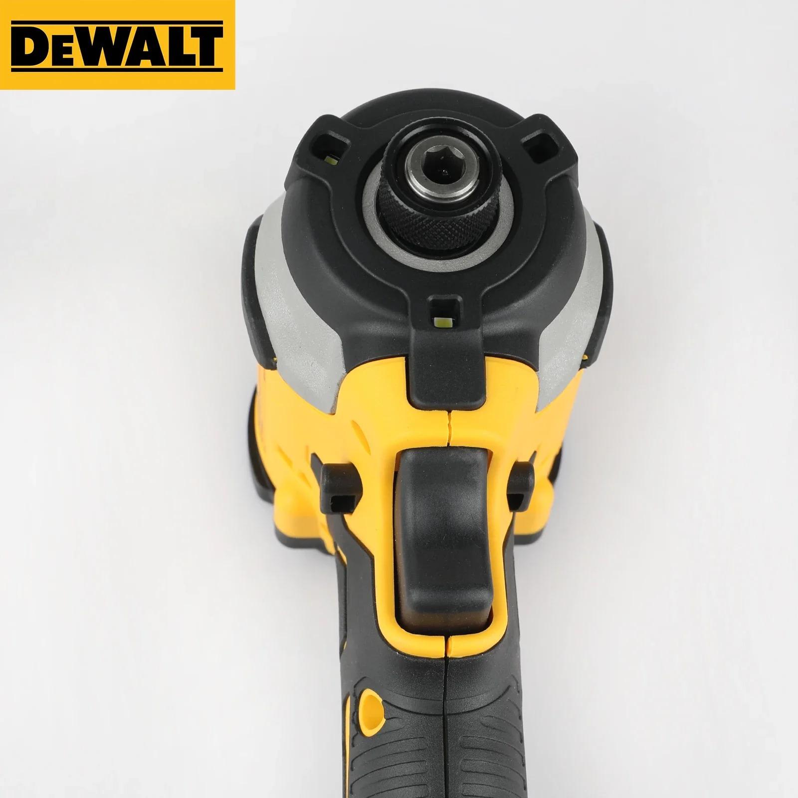 DEWALT 20V DCF850 205N.M Brushless Impact Driver Cordless 1/4" Hex Screwdriver Tool | 140Nm Torque 0-3000RPM 0-2600IPM | Compact Power Driver for Construction Woodworking Home Repair Automotive Maintenance | Precision Drive LED Work Light  set