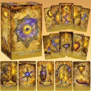GRIMOIRE OF SHADOWS Oracle Deck: A Mystical Oracle for Shadow Work, Intuition, Inner Transformation, Oracle Deck for Beginners, Suitable for Daily Guidance, Divination, Spiritual Practice, Shadow Work, Tarot Card Decks