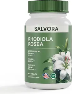 Rhodiola Rosea Supplement – Golden Root Adaptogen Capsules - Rhodiola Rosea Extract Powder Alternative with Salidroside for Stress Support - Energy, Focus & Performance