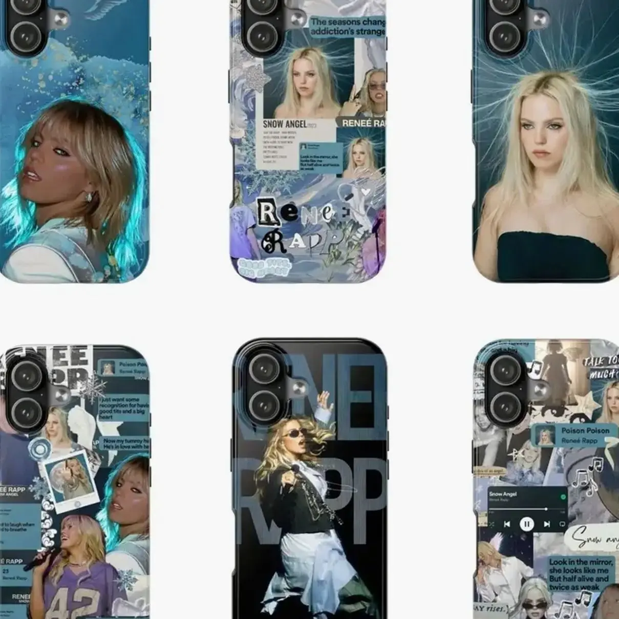 Reneé Rapp Pop Star Concert 2026 Phone Case Cover Compatible with iPhone X, 11, 12, 13, 14, 15, 16, 17 Plus Pro Promax & SS Galaxy S21-26 Series