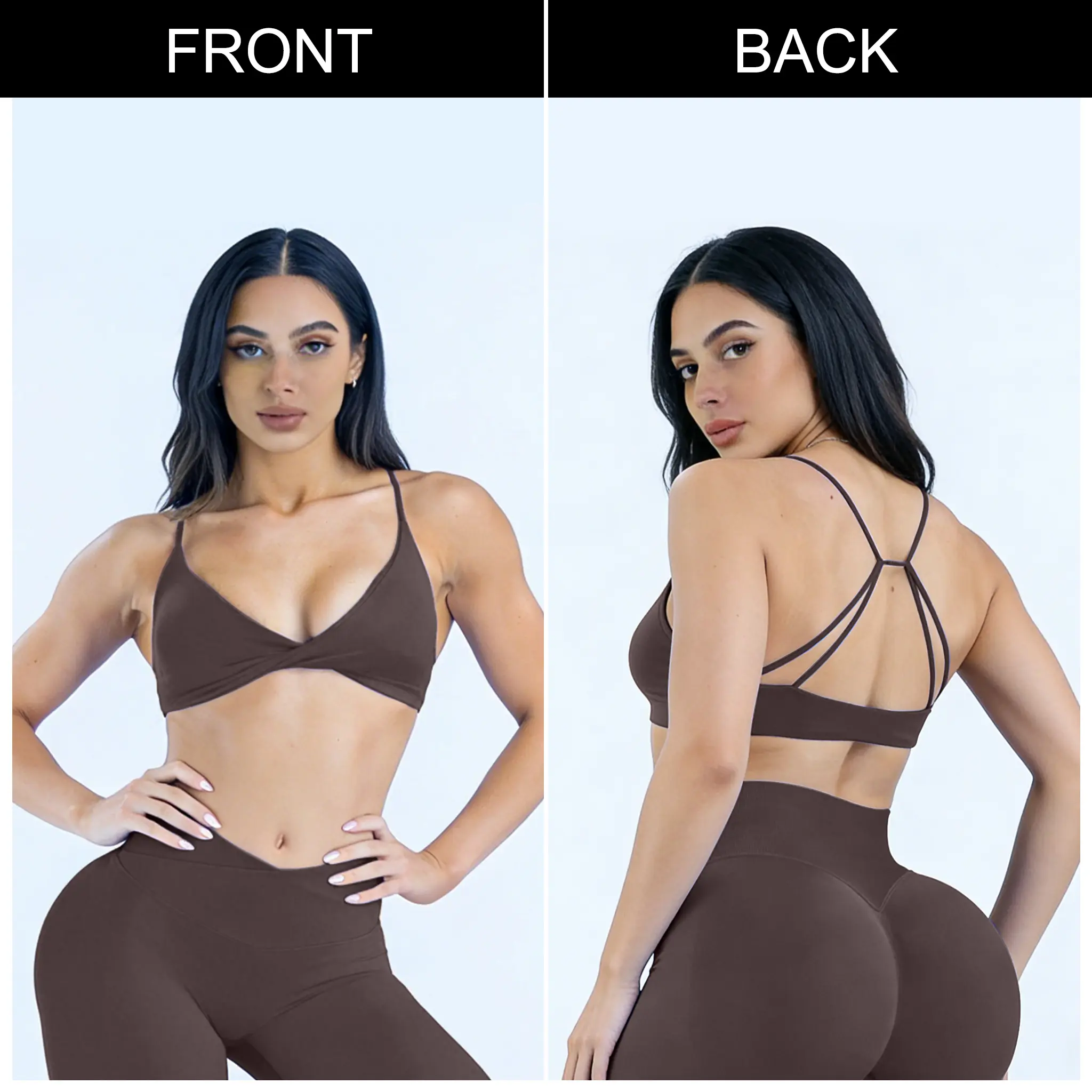 Brown Sport Bra