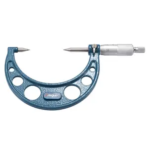 Dasqua 2-3 in Point Micrometer with Ratchet Stop, Carbide Component, 0.0001 in Resolution, Hardened & Lapped Spindle Thread, Easy Reading, Ultimate Accuracy Automotive & Motorcycle Repair Tool