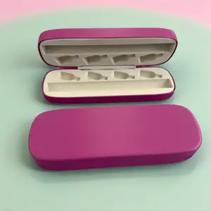 Magenta -Reusable Metal Case 4-needle slot - water resistant