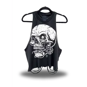 DEAD ROSE - BLACK CROP TANK