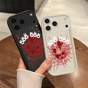 Red Spider Stylish Design Phone Case for iPhone X 11 12 13 Pro Max 14 15 Plus 17 16 Pro Max, Liquid Silicone Meterial | Unique Tough Case Gift for Boys and Men
