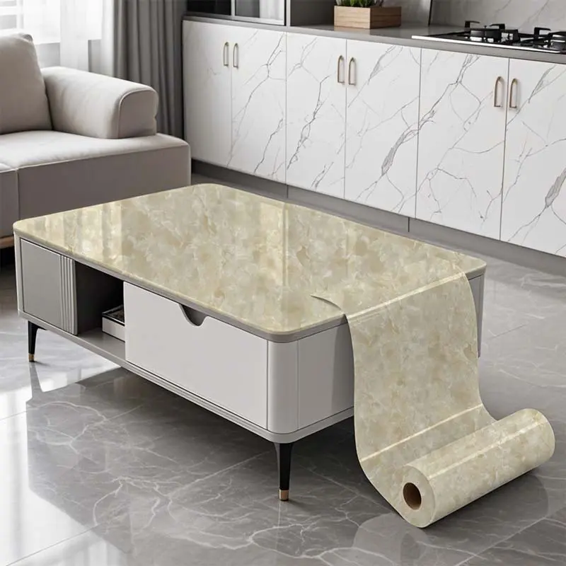 Marble Pattern Self-adhesive Cabinet Liner, Durable Drawer Organizer, Easy to Clean Cabinet Liner for Home Decor, Furniture Update, Bathroom and Kitchen Remodel