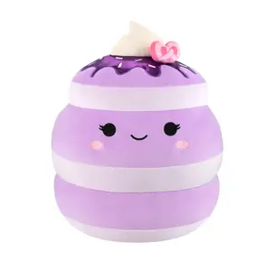 Squishmallows 12-Inch Select Series Una the Ube Pancakes Plush with Pink Pretzel – Ultra-Soft Collectible Stuffed Toy, Cute Food Plush for Kids & Fans