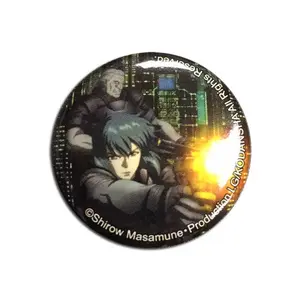 Ghost in The Shell - Motoko Kusanagi & Batou Button