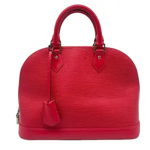 Pre-owned Louis Vuitton Epi Leather Alma in Dragonfruit