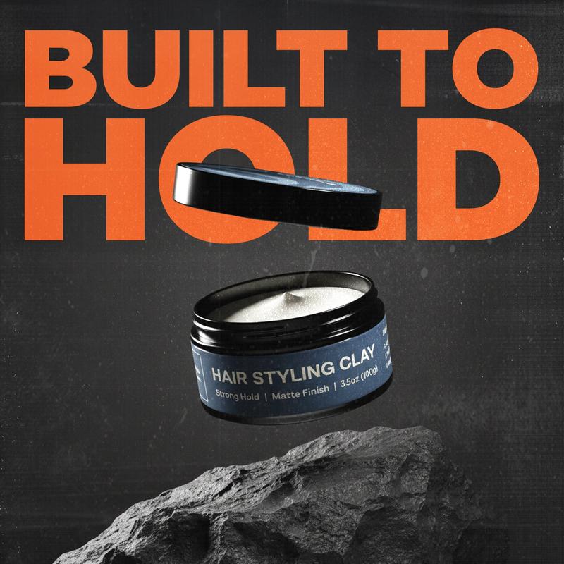 CS THEORY Hair Styling Clay for Men - Strong Hold Matte Finish Lightweight Non-Greasy Formula Adds Texture Volume and Control 3.5 oz