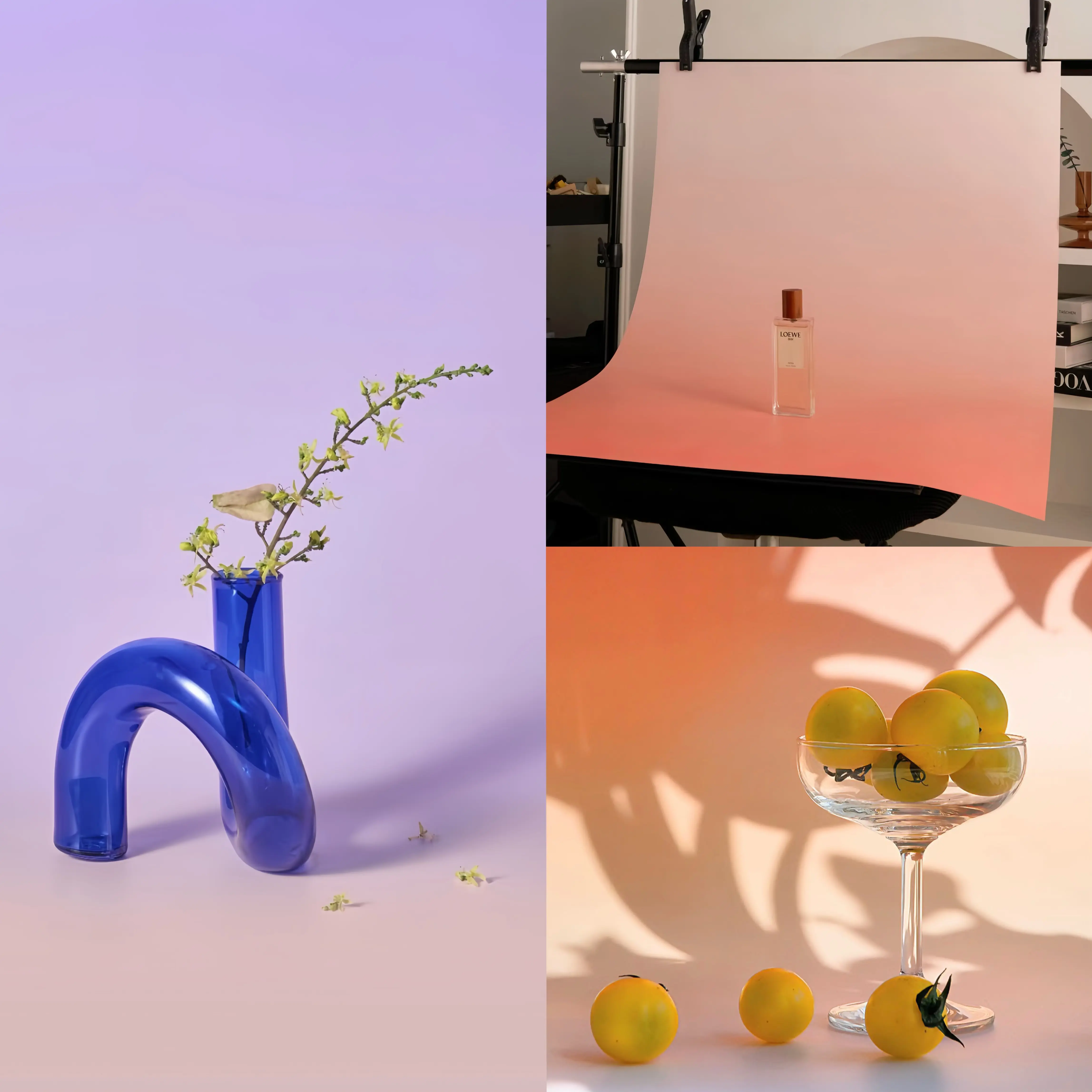 2pcs Double-sided Gradient Background for Photography, Suitable for Photographing Small Items, Instagram, TikTok Startup Business Photography, Laminated Waterproof Coated Paper, High-end Photo Background, Props for Filming and Photography Background