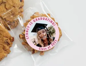 Custom Graduation Photo Sticker, Class of 2025 Graduation sticker, Grad Party Decoration