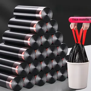 4 rolls/300pcs, 4 Gallon Drawstring Garbage Bag - Conveniently Disposable, Automatic Closure, Versatile and Multipurpose - Perfect for Home, Office, Cleaning Supplies, and Household Gadgets