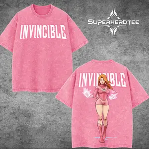 [ superhero tee ] Atom Eve V3,6 Double-sided T-Shirt, Nolan Mark Grayson Print, Front and Back Print, Superhero Graphic T-Shirt, Classic Round Neck Cotton Material