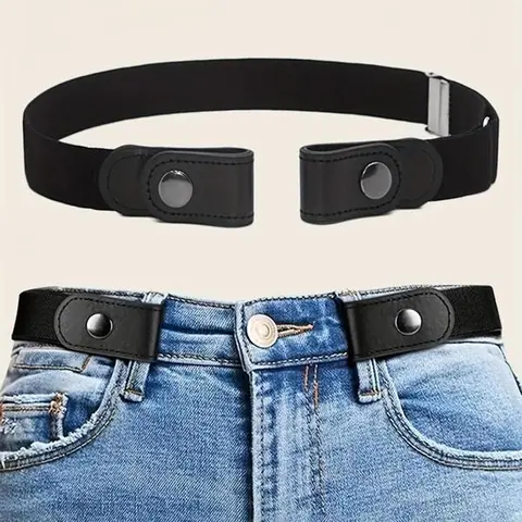 Women's PU Leather Stretchy Waist Belt - Plain Color Tape Pairs With Any Look, Elastic Fit, Clean Outline, Simple Style, Quick Outfit Boost, Easy Party Accent, Casual & Festive Gift Accessory