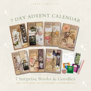 7 Day Book Advent Calendar | Choose your genres | Booktok Fantasy Romantasy Romance Sci Fi Historical Non Fiction