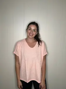 V Neck Side Slit Top