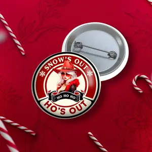 Frosty's Fashion Fix. Festive Christmas Pin Button. Designed and  Created by Claire4You Designers just for you. P14-D43.5