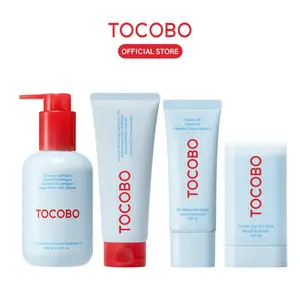 [TOCOBO Official] Ultimate Pore Care & SPF Set - Complete Day Night Skincare Routine, Double Cleansing, Daily Sunscreen stick, SPF50