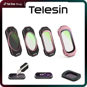 TELESIN Magnetic Filter Kit for DJI Pocket 3/4,Xtra muse,ND16/64/256,CPL ,Black Diffusion 1/4 ,VND,Cool Tone Soft Portrait Filter Perfect Fit for Creator,Vlog & Action