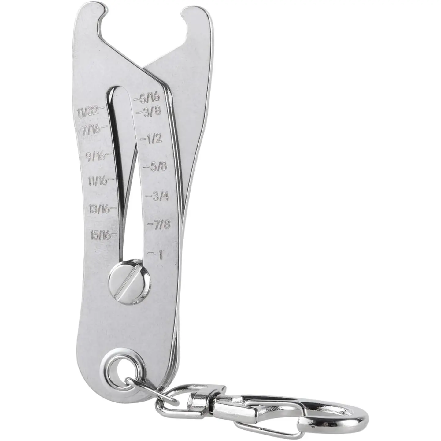 Portable Precise Thread Size Checker Keychain Quick Measure Thread Gauges Nut Bolts Thread Size Verification Tool