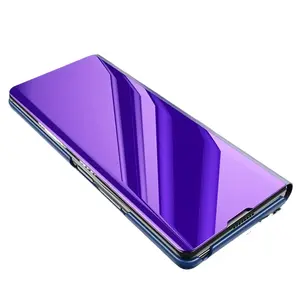 Protective Case for Samsung Galaxy Z Fold7/6/5/4/3, Foldable Full Coverage Cover, Shockproof Anti-Drop Electroplated Mirror Design, Hybrid Soft Hard Material with Stand Holder