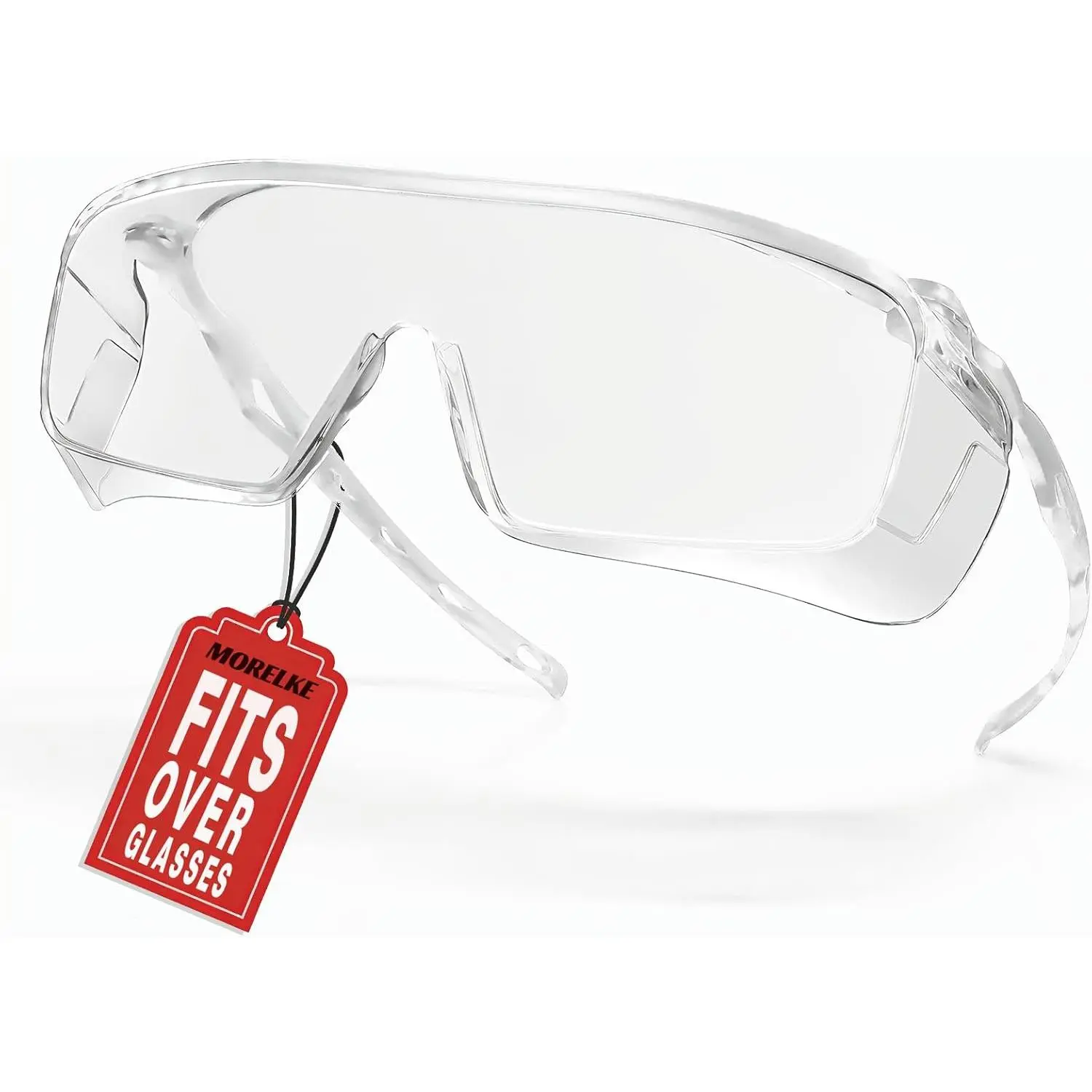 ANSI Z87.1 Safety Glasses Lightweight Anti Fog OTG Safety Goggles for Prescription Eyewear Lab Industrial Shooting Woodworking Medical Dental. (1, Clear)