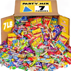 A Great Surprise Assorted Candy Mix - 7 Pound BOX - Individually Wrapped Candies - Pinata Candy Mix