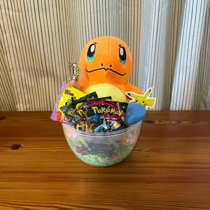Pokemon Easter Egg Basket with 3 Booster Packs, Plush and more!