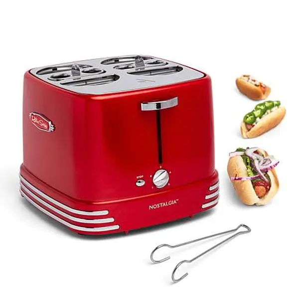 Nostalgia Retro Series 4-Slot Pop-Up Hot Dog Toaster Nostalgia Retro Series 4-Slot Pop-Up Hot Dog Toaster