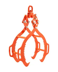 【Summervibes】VEVOR 32in Log Lifting Tongs, 4-Claw Log Tongs, Heavy Duty Steel Log Grapple, 2200LBS Lifting Capacity, Swivel Log Graper Timber, Eagle Claw Design, Log Skidding Tongs for Trucks, Tractors, Forklifts