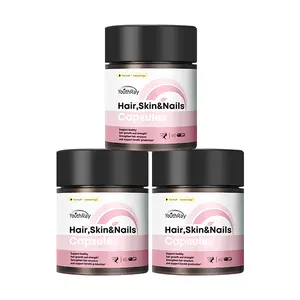 YouthRay 6500mcg Biotin Vitamin Complex per 2 Pills Biotin for Nourishing Skin, Moisturizing Hair & Strengthening Nails 60 Pills × 3 Pack