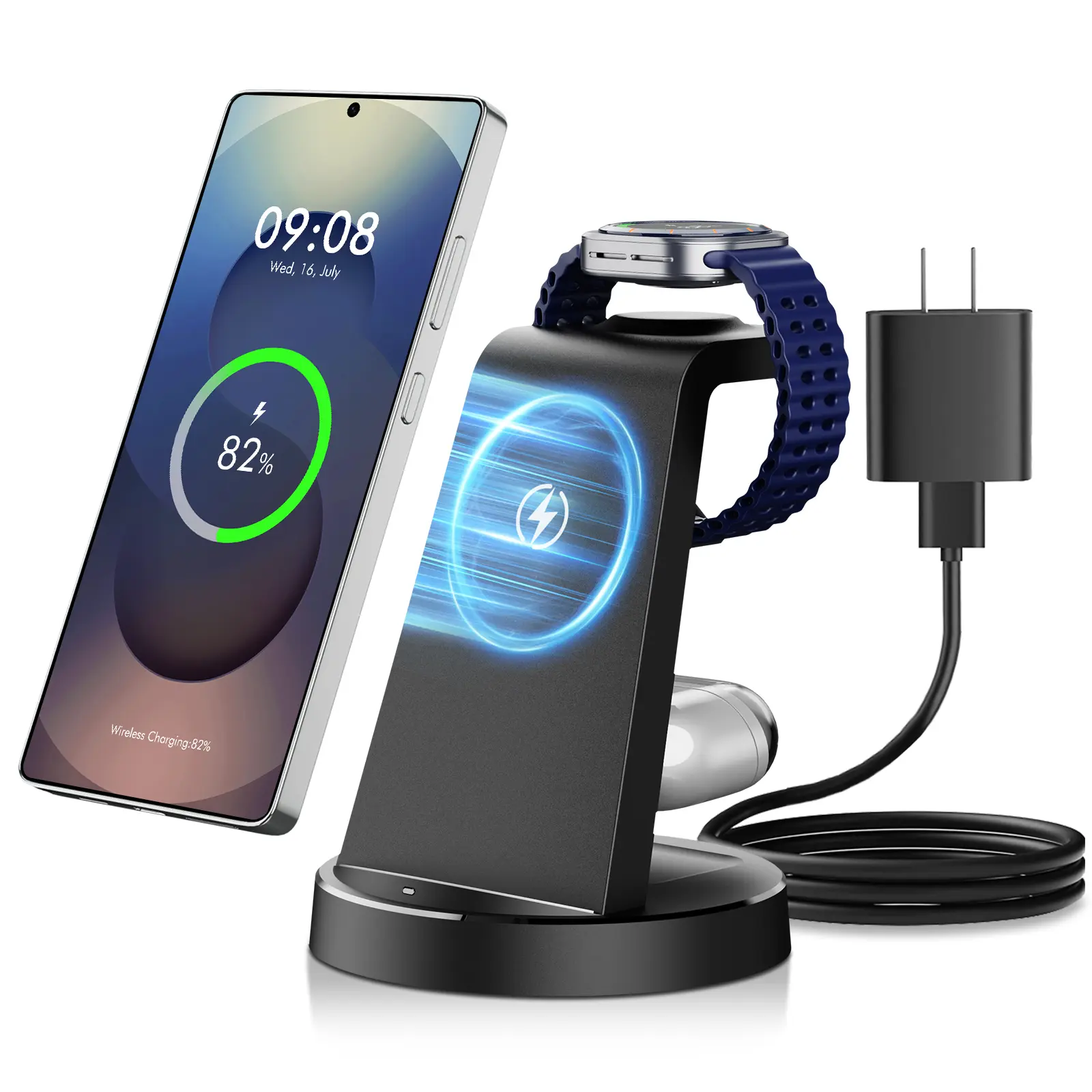 Standard (for Samsung) - Black (No Adapter)