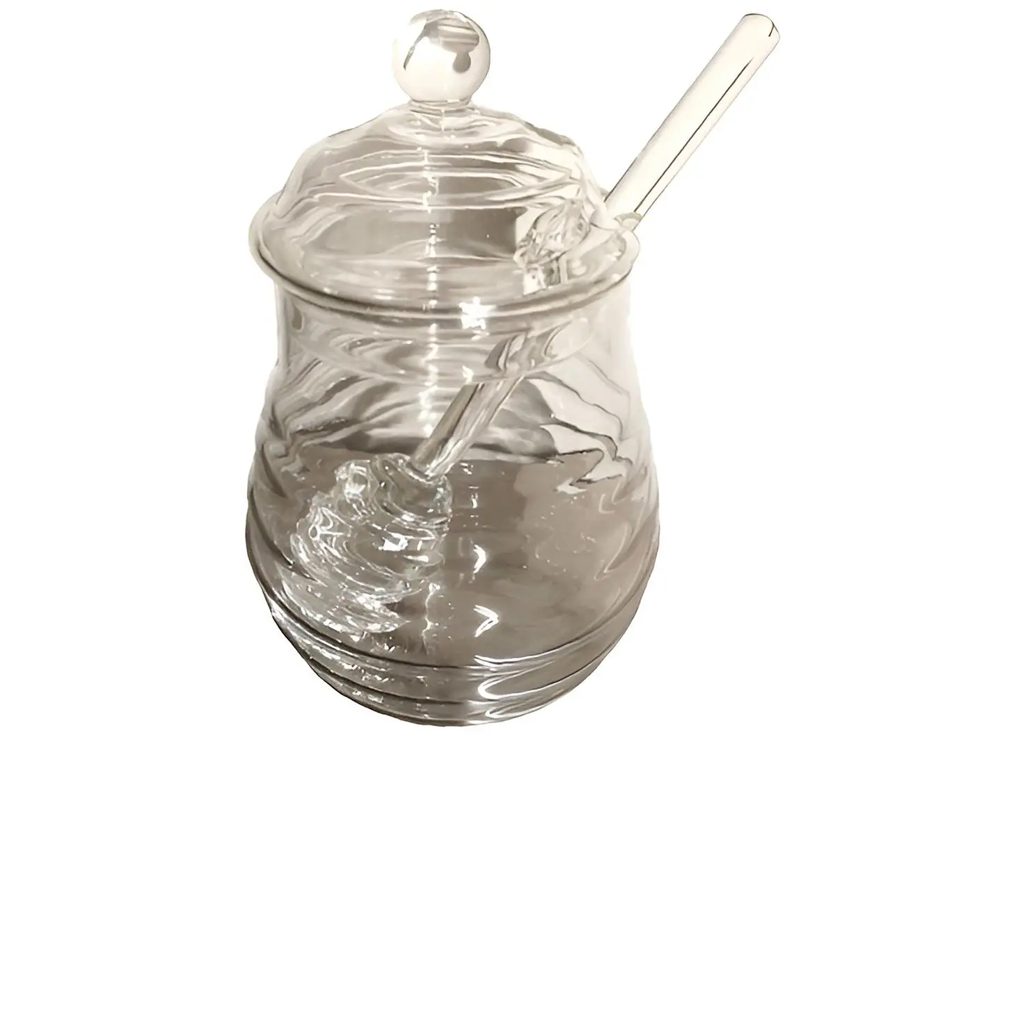 HueGah Home Miel Honey Pot & Dipper