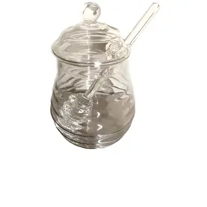 HueGah Home Miel Honey Pot & Dipper