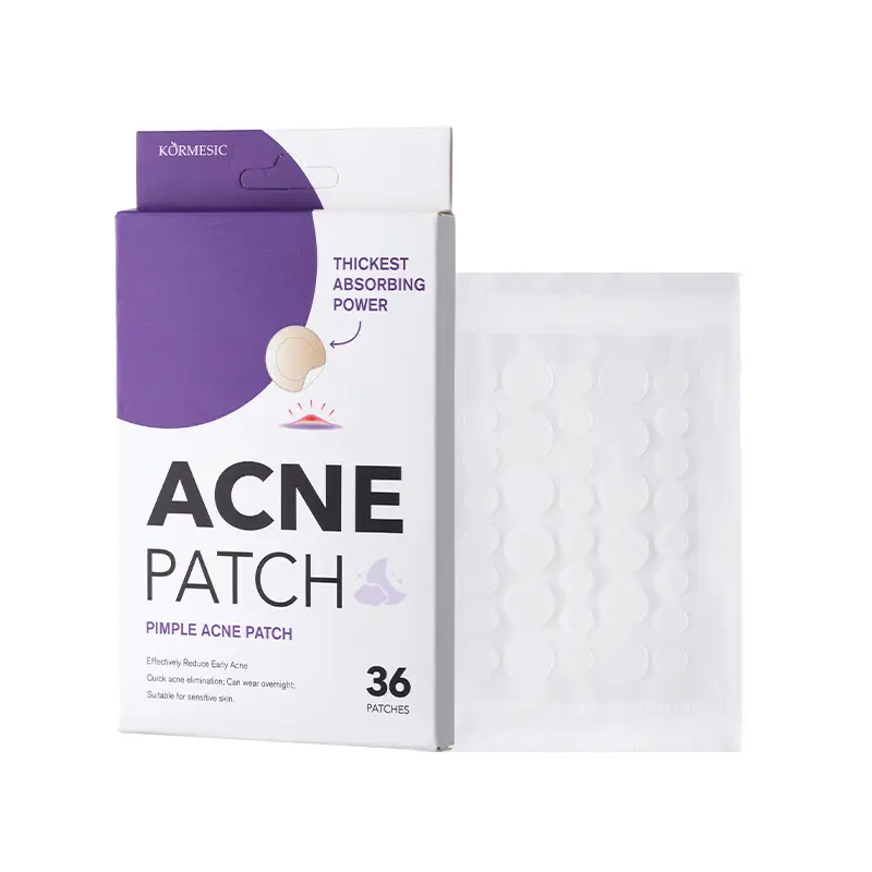 36 Count Acne Patches for Whiteheads, Clear Pimple Spot Dots to Absorb Surface Oil and Protect Blemishes, Multiple Sizes for Face, Day or Overnight Wear