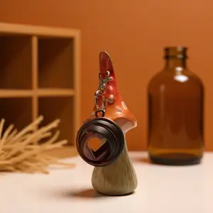 3D Printed Heart Fidget Spinner Keychain Two Tone Red & Black PLA Silk Stress Relief Toy for America Unique Stylish Design