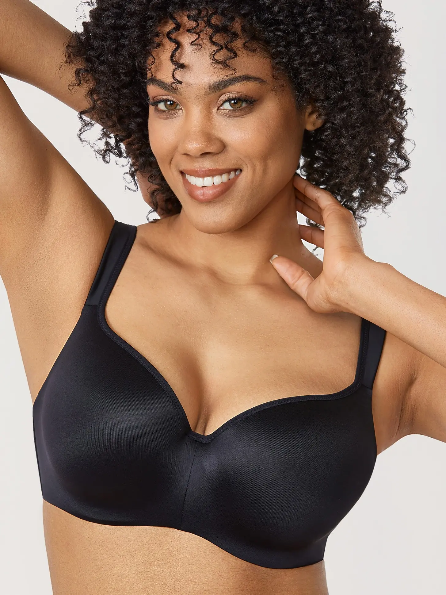 DELIMIRA Women's Balconette Bra Full Coverage Plus Size Tshirt Underwire Back Smoothing Seamless Bras