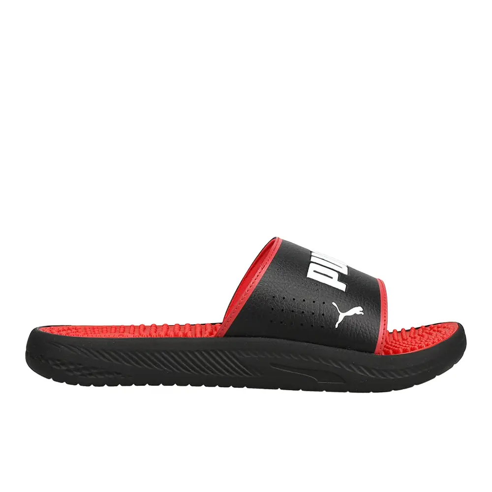 PUMA Mens Softride Massage Slide Casual Sandals Casual - Black