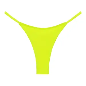 Citron Micro Rib Celeste Bikini Bottom