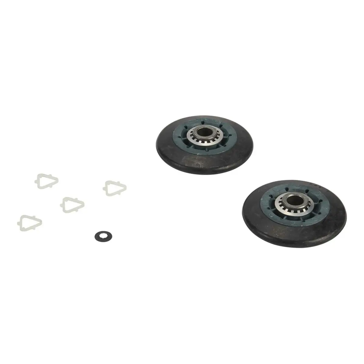 Whirlpool 349241T Genuine OEM Replacement Dryer Drum Roller Support - Round Rollers, Self-Lube, Simple Install, Boosts Equipment Performance, Ensures Reliable Setup