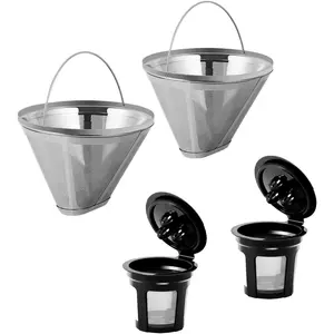 Coffee Filter for Ninja Dual Brew Coffee Maker, 2 Pack K Cup  Coffee Pods and 2 Pack Coffee Maker Filter