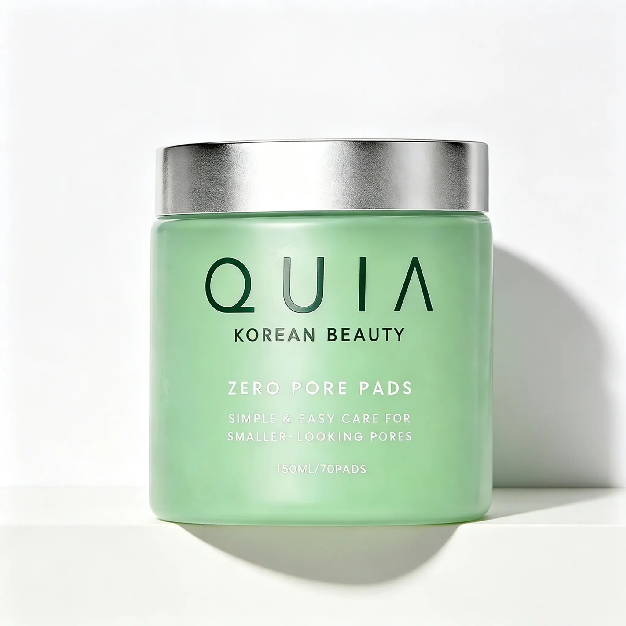 QUIA Dual-Action Toner Pads – Gentle PHA Exfoliation for Sensitive Skin – Instantly Hydrate and Minimize Pores – 70 Soft-Touch Korean Textured Pads – Blackhead and Blemish Control