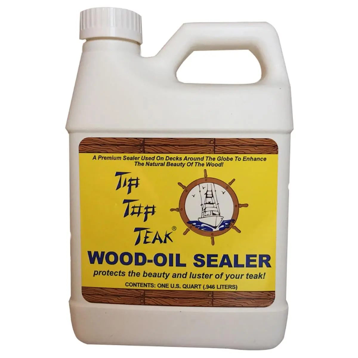 212 MAIN Tip Top Teak TS 1001 Sealing Oil - 1.50 lbs Wood Sealer, Easy to Use, Lasts Extra Long Teak Oil