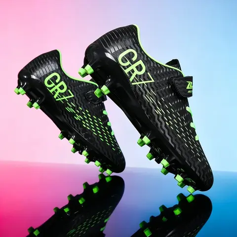 Ag Long Spike Soccer Shoes, Cr7 Velcro Training Shoes, Youth Campus Natural Grass Match Shoes, Casual All-Season Footwear, Football Shoes