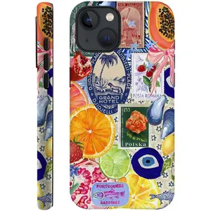 Generic Compatible with for iPhone 14,Fruit Lemon European Summer Collage Phone Case for Girl Women Boy Men,Scratch Resistant Shockproof Cover Case for iPhone 14